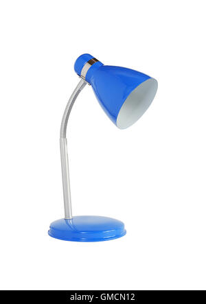 Lampe de bureau bleue Banque D'Images