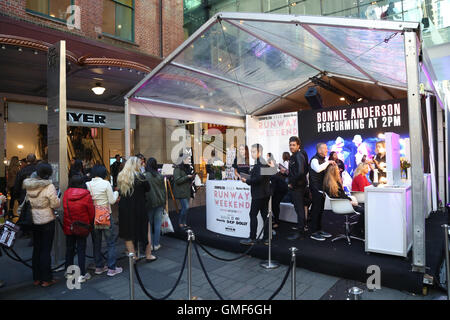 Sydney, Australie. 26 août 2016. Week-end à piste Pitt Street Mall est à la mode, la beauté et le style soutenu par certains événements de l'Australie's magazine marques. Crédit : Richard Milnes/Alamy Live News Banque D'Images