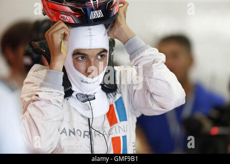 Spa Francorchamps, Belgique. Août 26, 2016. Sport Automobile : Championnat du Monde de Formule 1 de la FIA 2016, Grand Prix de Belgique, # 45 Esteban Ocon (FRA, Manor Racing F1 Team), Crédit : dpa/Alamy Live News Banque D'Images