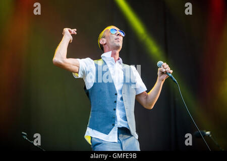 Glasgow, Royaume-Uni. Août 26, 2016. Richard Ashcroft fonctionne à Bellahouston Park, dans le cadre de la Glasgow, Sessions d'été festival le 26 août 2016 à Glasgow : Crédit Kovak Sam/Alamy Live News Banque D'Images