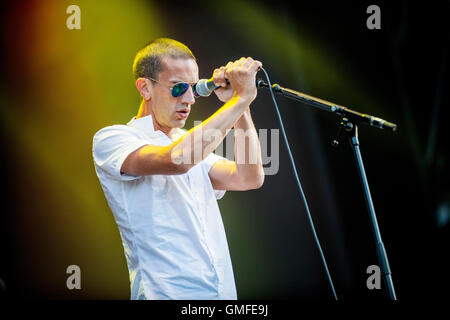 Glasgow, Royaume-Uni. Août 26, 2016. Richard Ashcroft fonctionne à Bellahouston Park, dans le cadre de la Glasgow, Sessions d'été festival le 26 août 2016 à Glasgow : Crédit Kovak Sam/Alamy Live News Banque D'Images