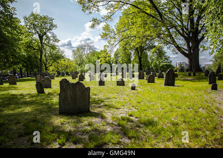 Cimetière historique situé à Boston, Massachusetts, United States. Banque D'Images