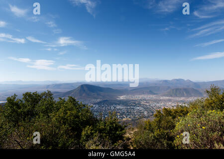 La vue sur la ville - Paysage Graaff-Reinet Banque D'Images