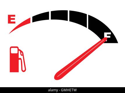 Un réservoir de carburant plein Illustration de Vecteur