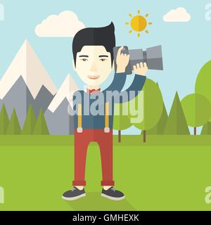 Photographe. Illustration de Vecteur