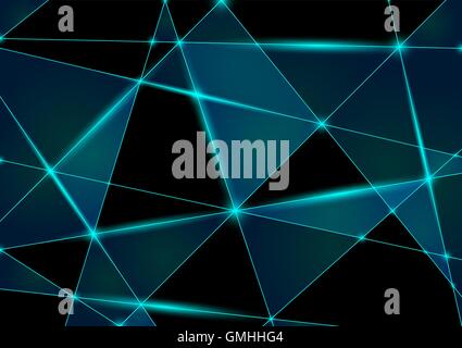 Abstract maillage triangulaire Illustration de Vecteur