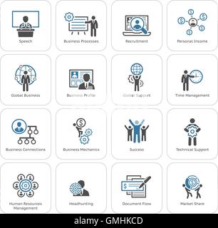 Télévision Design Business Icons Set. Illustration de Vecteur