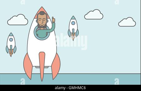 Démarrage d'entreprise. Illustration de Vecteur