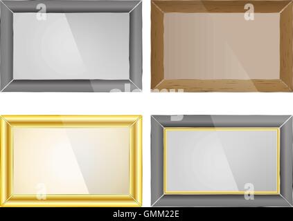 Set photo frame, vector illustration. Illustration de Vecteur