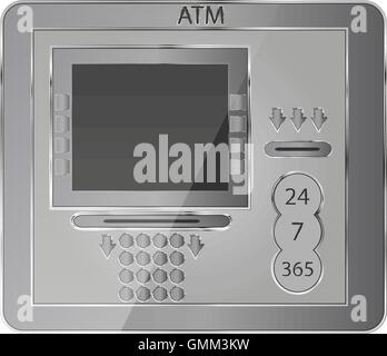 Icône de l'ATM, vector illustration Illustration de Vecteur