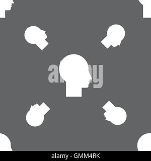 Icône de signe de l'utilisateur. Personne symbole. Définir des boutons colorés. Motif transparente sur un fond gris. Vector Illustration de Vecteur