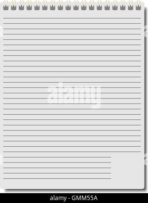 Le bloc-notes, vector illustration. Illustration de Vecteur