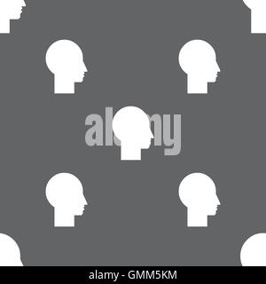 Icône de signe de l'utilisateur. Personne symbole. Définir des boutons colorés. Motif transparente sur un fond gris. Vector Illustration de Vecteur