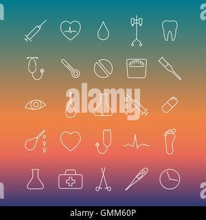 Icônes médicale, vector illustration. Illustration de Vecteur