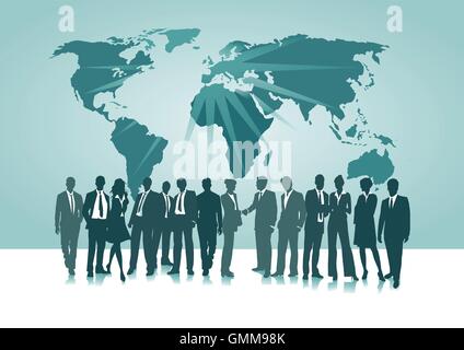 Dans le monde de la connexion Illustration de Vecteur