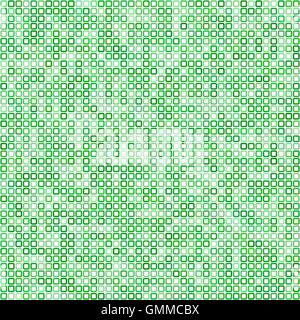 Fond mosaïque pixel Carré vert Illustration de Vecteur