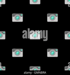 L'icône Appareil photo numérique motif transparent Illustration de Vecteur