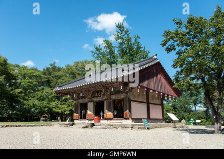 Gyeongju, Corée du Sud - le 18 août 2016 : La pagode en pierre de Bunhwangsa temple a été construit dans l'ère Silla Banque D'Images