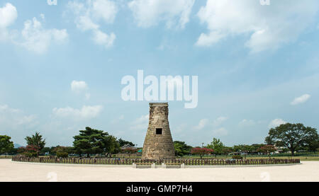 Gyeongju, Corée du Sud - le 17 août 2016 : Le Cheomseongdae Observatory pour plus de 1 000 ans à Gyeongju Banque D'Images