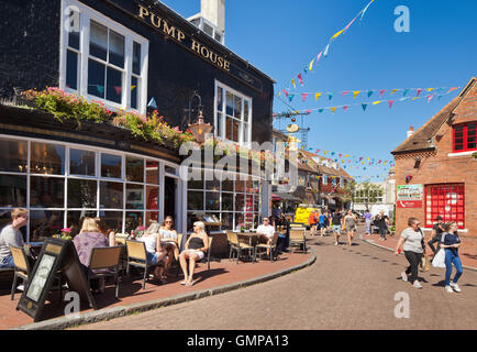 Les ruelles de Brighton. Banque D'Images