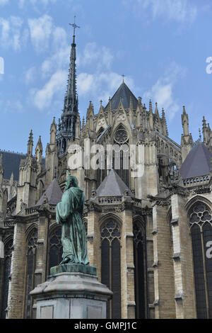 Cathédrale Notre-Dame d'Amiens, UNESCO World Heritage Site, Amiens, Somme, Picardie, France Banque D'Images