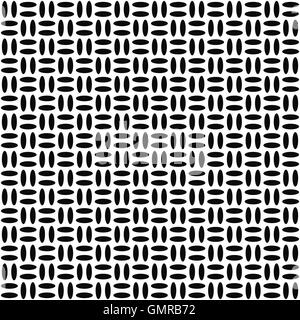 Schéma de répétition ellipse monochrome Illustration de Vecteur