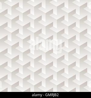 Blanc transparent vecteur gradient Cube géométrique modèle dimensionnel ombragée Illustration de Vecteur