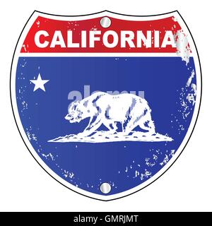 Californie Interstate Sign Illustration de Vecteur