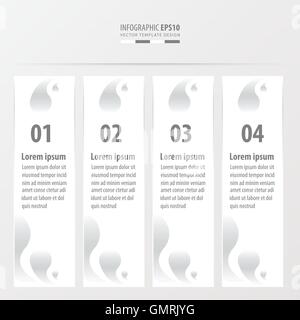 Les styles de liste déroulante Couleur blanc bannière Illustration de Vecteur