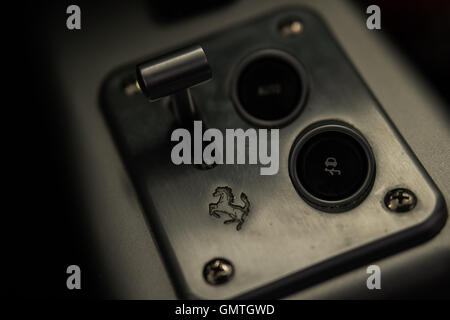 Ferrari 360 spyder Mission control Banque D'Images