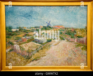 'Cuisine' 1887 sur les jardins de Montmartre Vincent van Gogh Banque D'Images