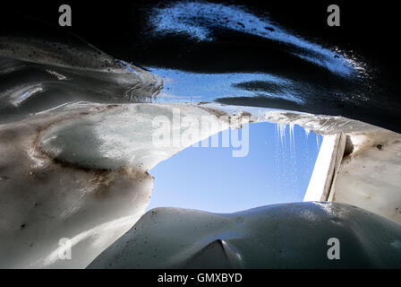 Sculpture de glace sur le Glacier 74000 La Plagne Banque D'Images