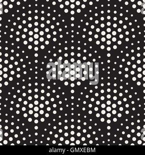 Seamless Vector cercles noirs et blancs Modèle Mosaïque Illustration de Vecteur