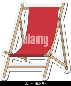 icône de soleil chaise Illustration de Vecteur