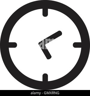 Vector vecteur icône horloges noir Illustration de Vecteur