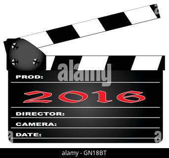 2016 Clapper Board Illustration de Vecteur