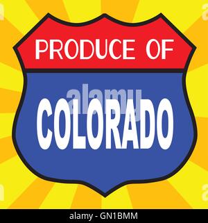 Produire du Colorado Shield Illustration de Vecteur