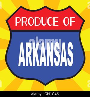 Produire de l'Arkansas Shield Illustration de Vecteur