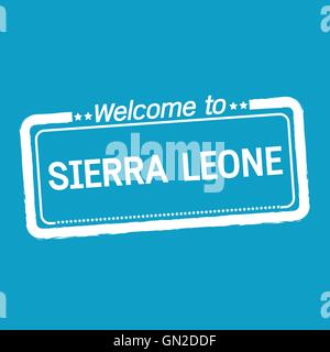 Bienvenue à la SIERRA LEONE illustration design Illustration de Vecteur