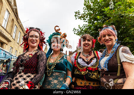 Lincoln, Royaume-Uni. 28 août, 2016. Festival Steampunk a salué le plus "magnifique dans le monde", le plus grand festival Steampunk en Europe revient à la ville de Lincoln, Lincolnshire, Royaume-Uni, Angleterre 28/8/2016 pour un week-end à l'asile VII Crédit : Tommy (Louth)/Alamy Live News Banque D'Images