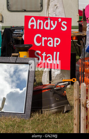 Earls Barton, Northamptonshire, le 28 août 2016, Earls Barton et Rallye Pays Fayre, beau temps toute la journée après lavage hier. L'un des étals. Credit : Keith J Smith./Alamy Live News Banque D'Images