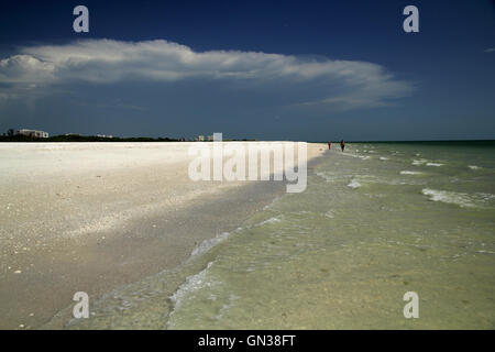 Belle Tigertail Beach sur Marco Island, Florida Gulf Coast Banque D'Images