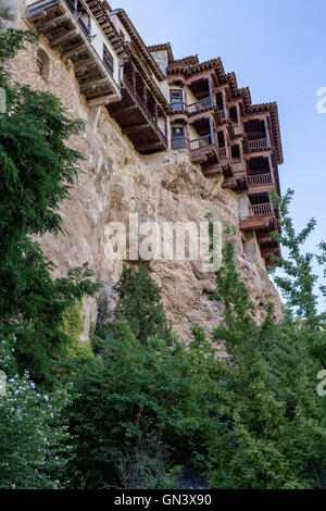 Maisons suspendues (Casas Colgadas) à Cuenca, Castilla La Mancha, Espagne Banque D'Images