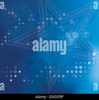 Arrière-plan d'étoiles élégant d'affaires et les flocons Illustration de Vecteur