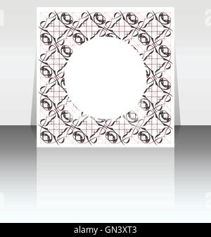 La conception du dossier de vecteur sur vintage floral background Illustration de Vecteur