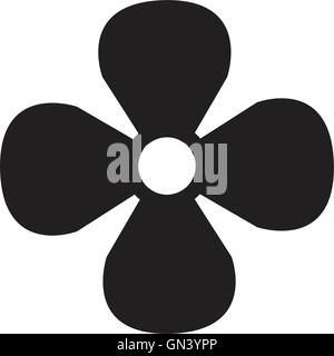 Fleur de silhouettes simples Illustration de Vecteur