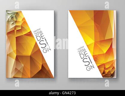 Mosaïque multicolore Brochure Horizons polygonale Illustration de Vecteur