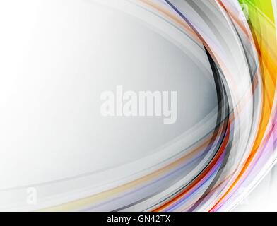 Fond ondulé arc-en-ciel Illustration de Vecteur