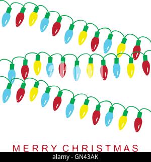 Les lumières de Noël Illustration de Vecteur