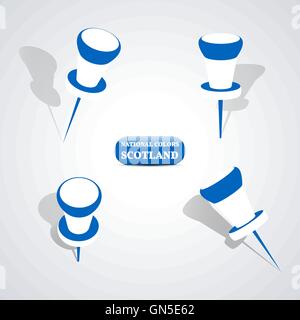 Ensemble d'épingles, vector illustration. Illustration de Vecteur